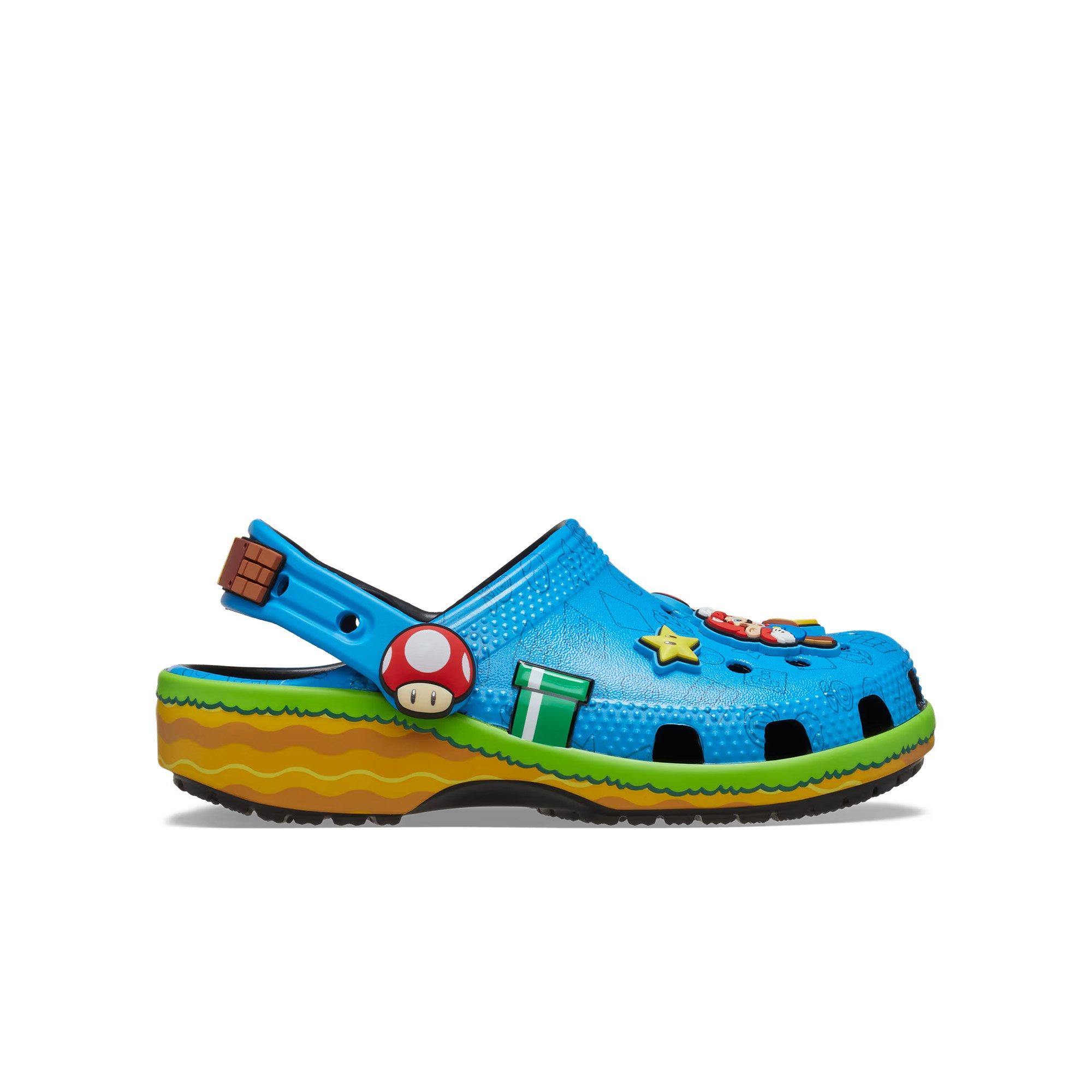 Crocs x Super Mario Classic Grade School Kids' Clog - BLUE